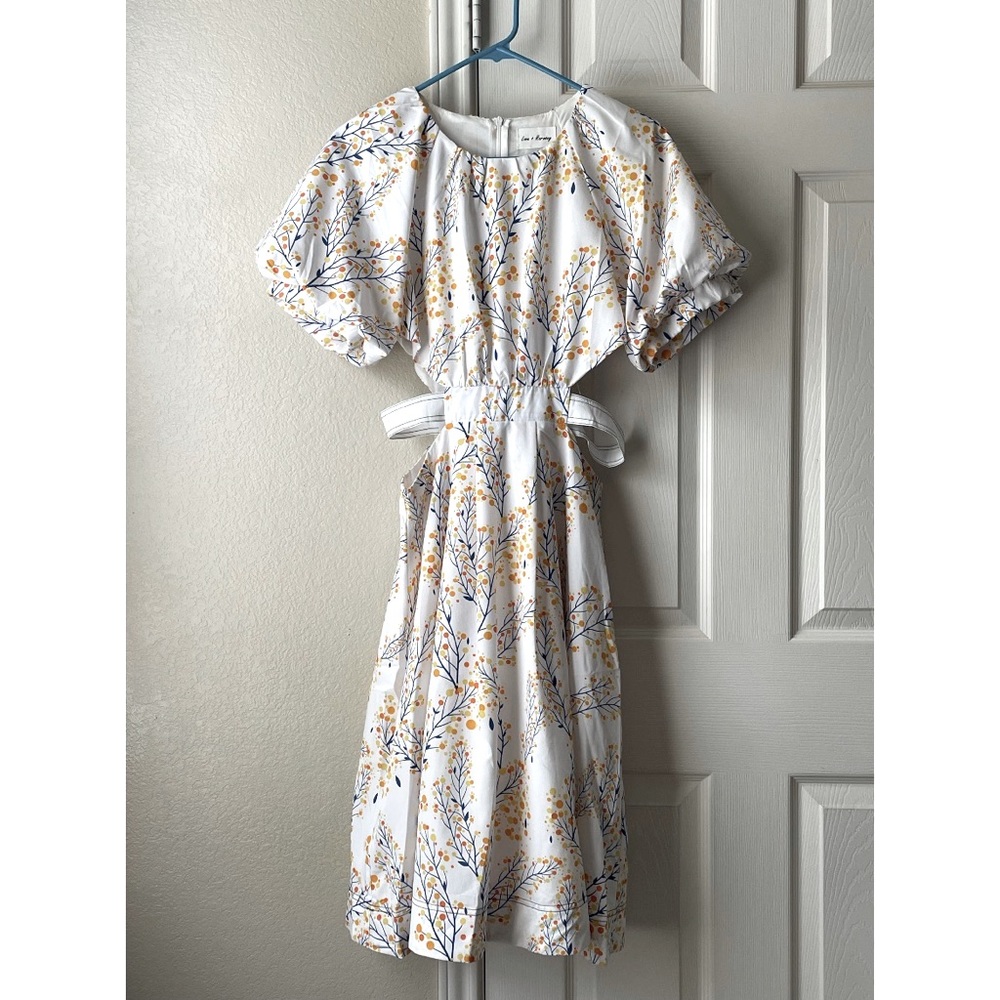 Love + Harmony Vintage Floral Cutout Dress - White
